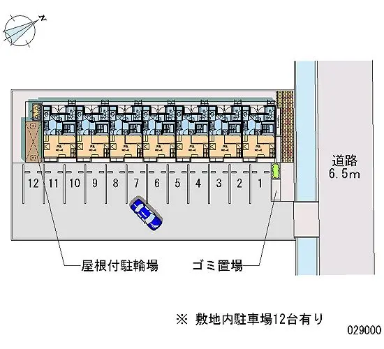 ★手数料０円★高砂市米田町塩市　月極駐車場（LP）